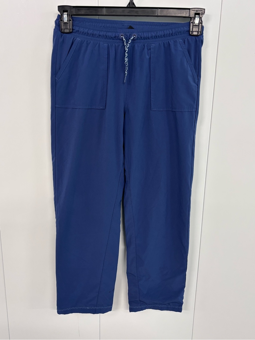 Athleta Girl Blue Athletic Pants Girls Size Large 12 Elastic Waist Pockets